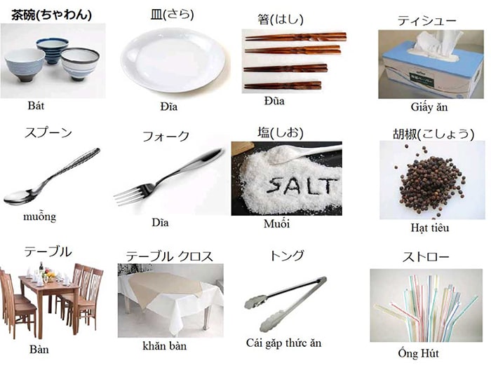 [ Từ vựng tiếng Nhật]Chủ đề vật dụng trong nhà bếp